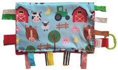 Baby Jack 14" x 18" Farm Friends Educational Blanket